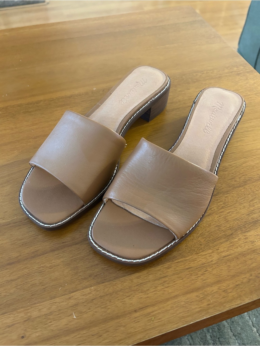Madewell Leather Slide Heels - Picture 2 of 3